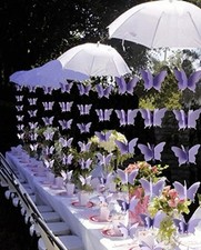 Butterfly Hanging Garland Party Decoration 4 Packs, 3D Paper - A0143