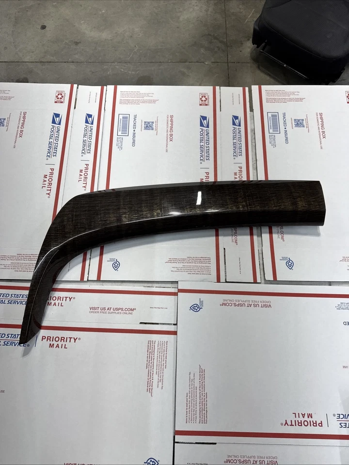 Acura MDX 2007-2013 borde de tablero marrón madera grano OEM bisel largo panel pasajero Foto 2 de 4