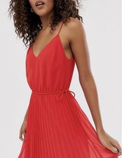 ASOS Women’s Cherry Red Pleated Dress size 12