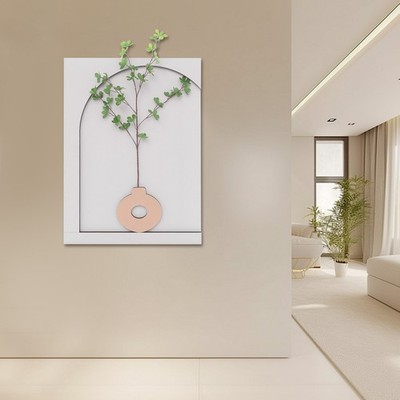 3D Sandstone Wall Art Painting, Wall Art Decor with LED Light for Bedroom Home