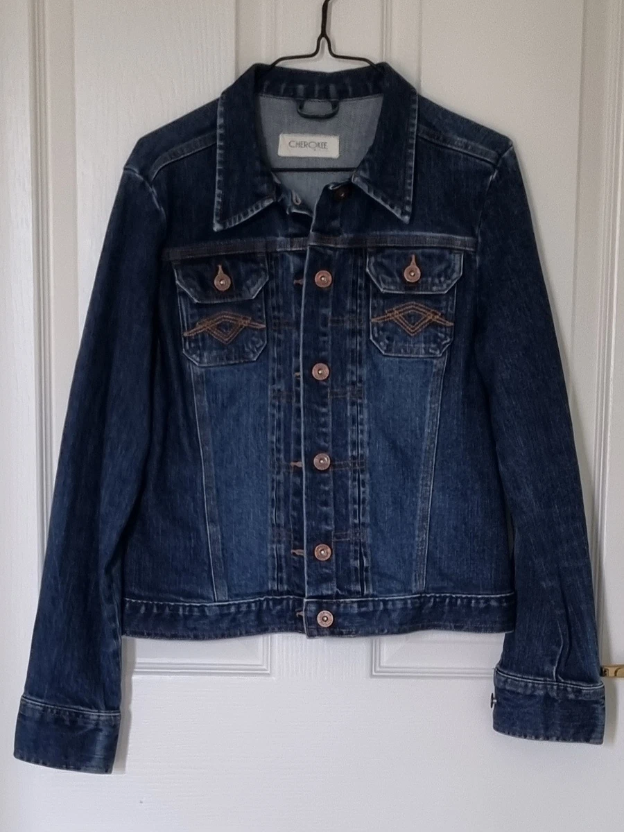 Gilet Vintage Cherokee Pour Fille - Taille 7/8 Ans - Jean Bleu à Imprimé Marguerite