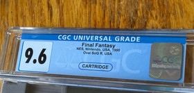 CGC 9.6 oval seal rpg Final Fantasy cartridge nintendo nes factory new GEM MINT