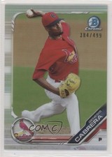 2019 Bowman Chrome Prospects Refractor 384/499 Genesis Cabrera #BCP-187 0l2