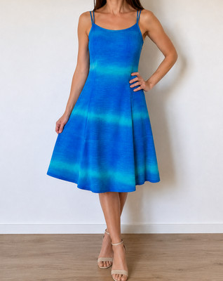  NEU Elegantes APART Sommerkleid in Blau/Türkis   Gr. 40   leicht & feminin