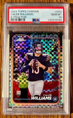 2024 Topps Chrome -  Caleb Williams X-Fractor RC PSA 10