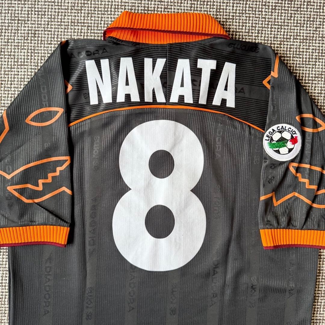 Hidetoshi Nakata #8 AS Roma 1999/00 Third Diadora Jersey Calcio