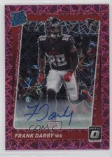 2021 Donruss Optic Rated Rookie Pink Velocity Prizm 20/30 Frank Darby Auto 3d7