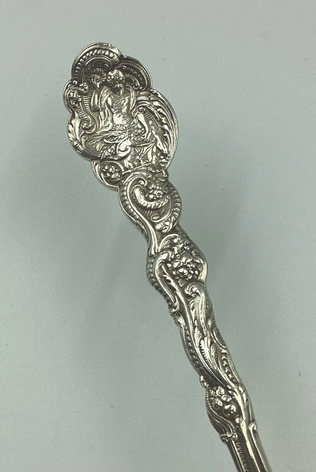 VERSAILLES GORHAM 纯银大号浆果砂锅供应勺子金色洗涤 9 1/8 英寸 — 第 4/4 张图片