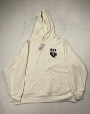 Wild Fable One Degree Hoodie White Modern Streetwear - Mens L