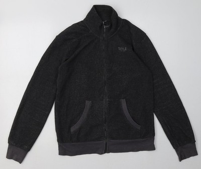 Title Damen grau Polyester Full Zip Sweatshirt Größe 10 Reißverschluss