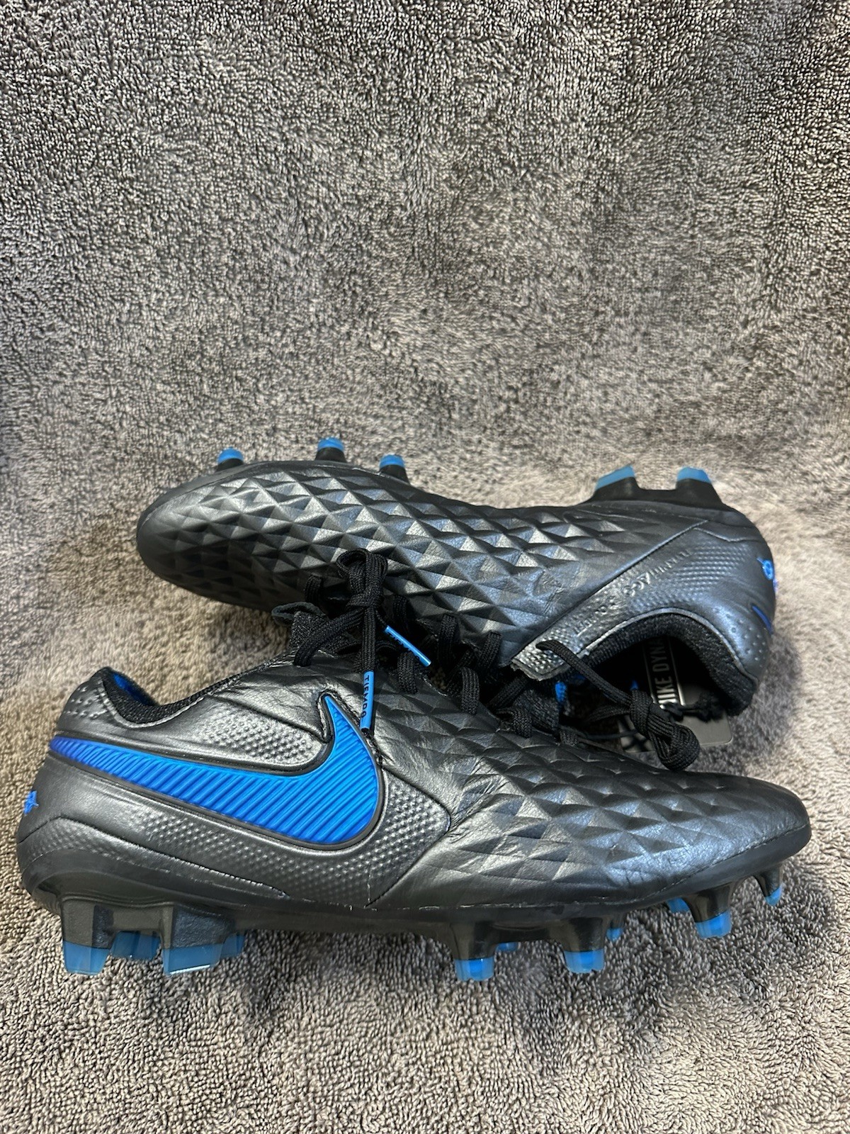 New Nike Legend 8 Elite FG Soccer Cleats Black/Blue Hero‎ Men\'s AT5293-004 Sz 6 New Nike Legend 8 Elite FG Soccer Cleats Black/Blue Hero  main image 3