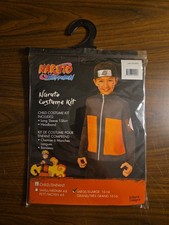 Naruto Kids' Halloween Costume Apparel Top Kit Black L/XL 10-16