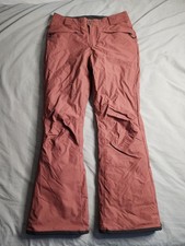 Columbia Omni-Tech Snow Pants Womens Size Medium Red Lined Adjustable NEW