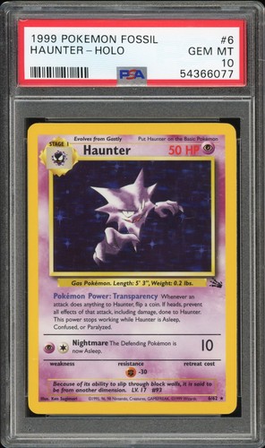 Haunter (Unlimited) graded PSA 10 for sale on eBay