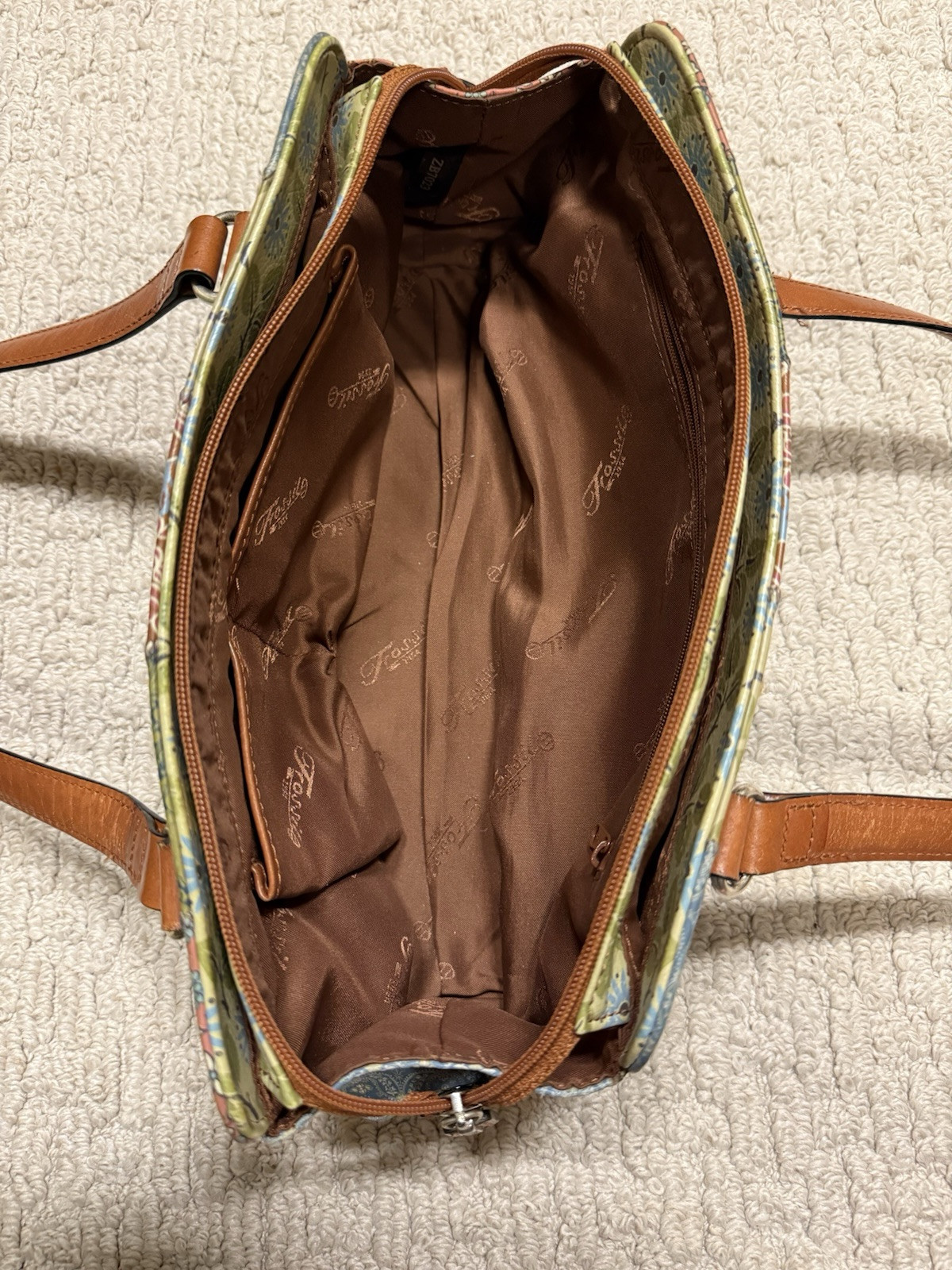 FOSSIL~Multicolor Patchwork Leather Shoulder Bag/… - image 4