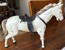Vintage The Lone Ranger's Horse  Silver  For 10  Action Figure Gabriel Toys 1973