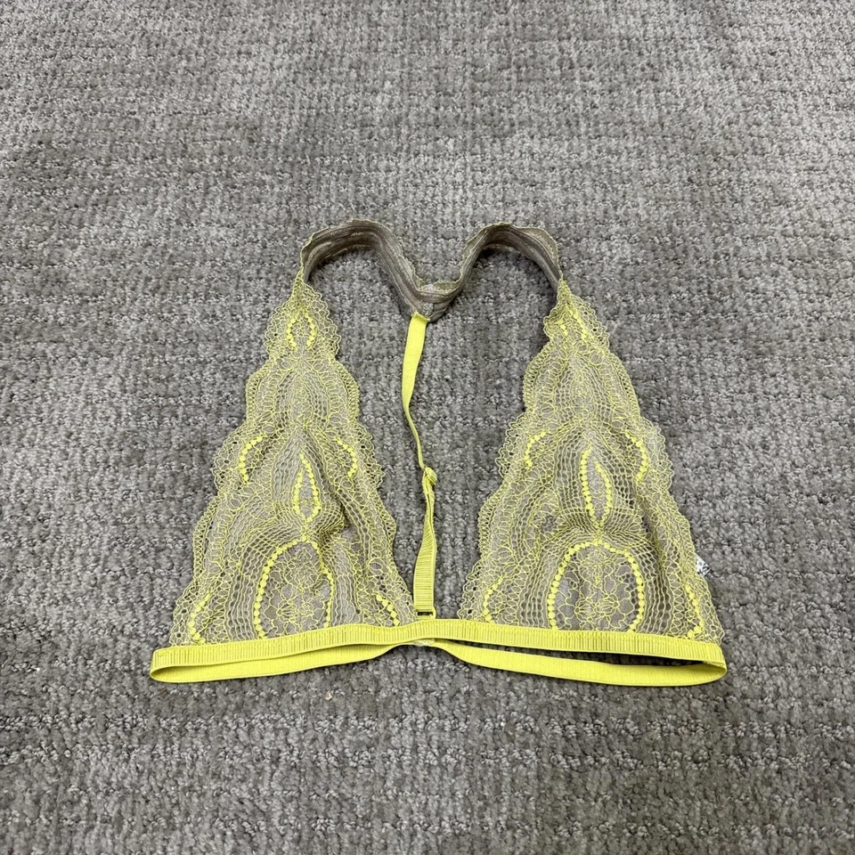 Free People Bralette Yellow-Green Women’s Size XS - Image 3 of 4