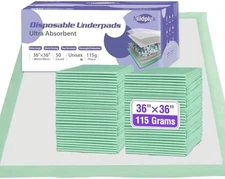 Disposable Bed Pads 36'' X 36'' Heavy Duty Underpads Extra Large Incontinence US