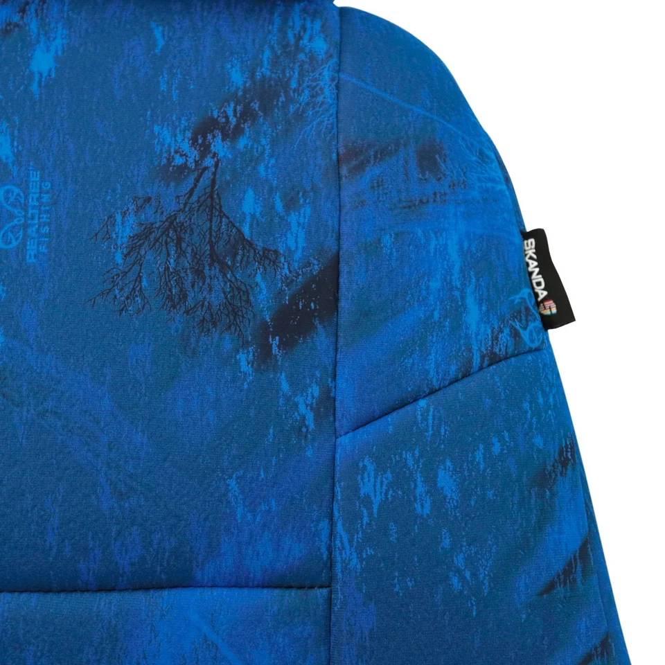 For BMW X3 04-10 Realtree Fishing 1st Row Camo Dark Blue Custom Seat Covers — 第 3/4 张图片