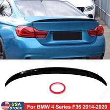 Painted Gloss Black MP Style Rear Trunk Spoiler Wing For BMW 4-Series F36 14-20 