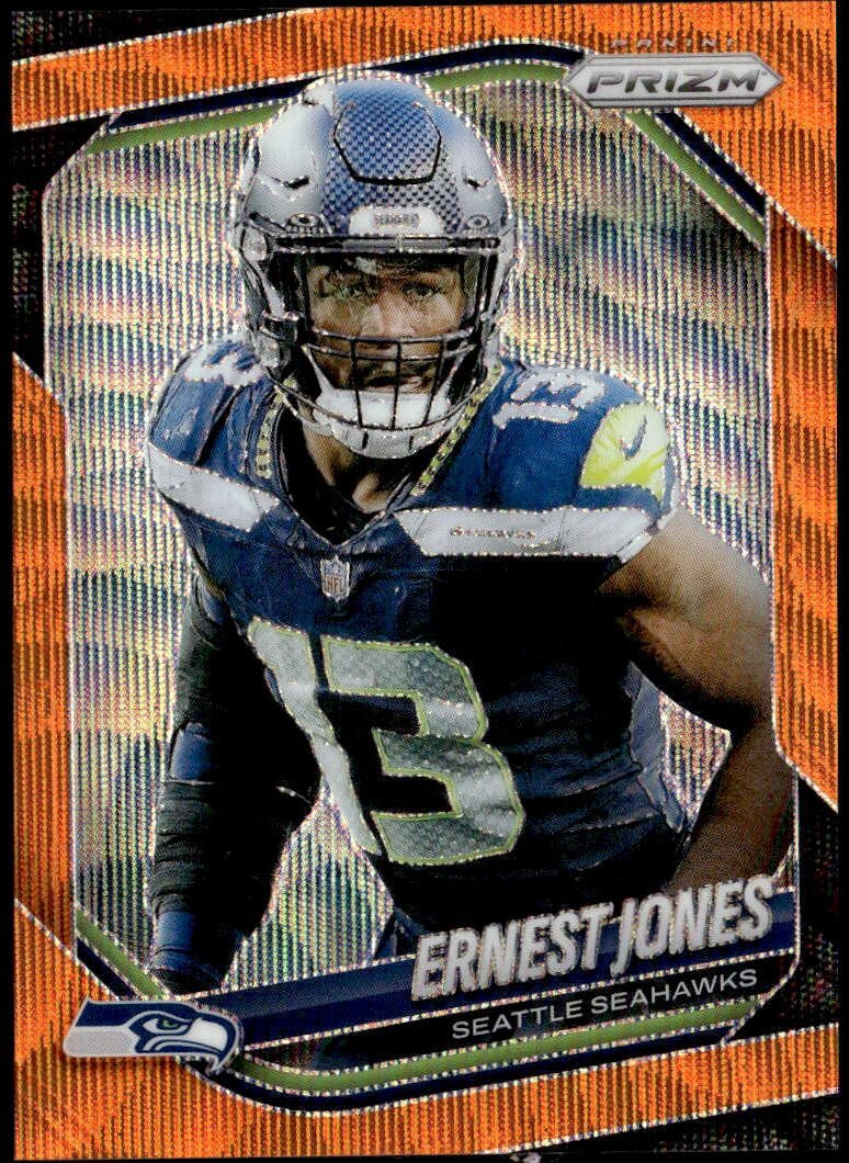 2025 Panini Prizm #282 Ernest Jones Orange Wave #/65