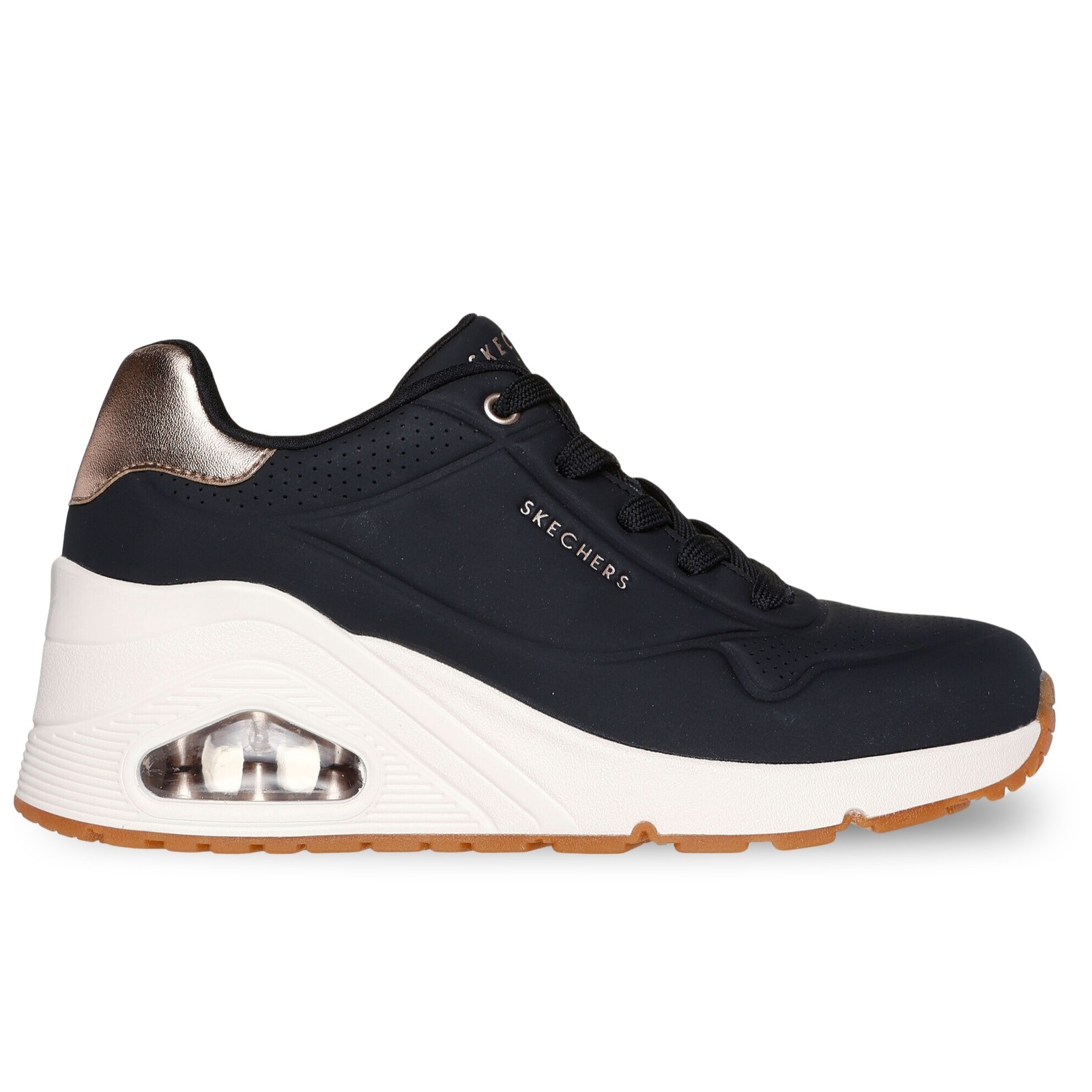 Shoes Skechers Uno Wedge - HI Steps Size 7 Uk Code 177520-BLK -9W