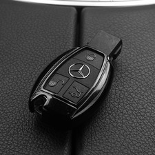 Auto Schl&uuml;ssel Cover H&uuml;lle Schwarz f&uuml;r Mercedes Benz Funk Fernbedienung ab 2005