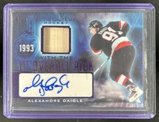 2022-23 Leaf In The Game Used Alexandre Daigle 1st Overall Pick Auto Stick #/30