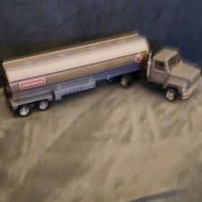 CONOCO Vintage Silver Gray Diecast Tanker Truck Toy Model Collectible Vehicle