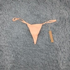 Skims Thong Womens Large Nectar Fits Everybody Micro Underwear Panties NWT