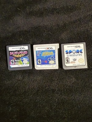 Bejeweled Twist / Spongebob Squigglepants / Spore Creatures Nintendo DS Games