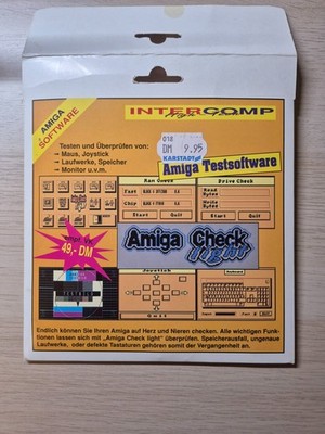   1 Floppy Disk Amiga Check Light   Commodore Amiga 500 1000 2000  