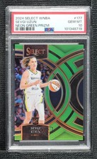 2024 Select WNBA Premier Level Neon Green Prizm 27/75 Sevgi Uzun #177 PSA 10 3hd