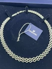 19” Swarovski Silver Lace All Around Collar Necklace 5374578 MSRP $249