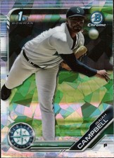 2019 Bowman Draft Sapphire Edition #BDC-11 Isaiah Campbell Seattle Mariners
