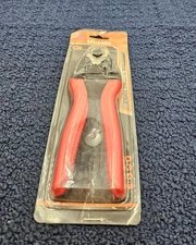Muzata Industrial Cutting Pliers 8" L Red PVC Grip Tool