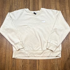 The North Face Women s Medium V Neck Pullover Sweatshirt Cream Beige