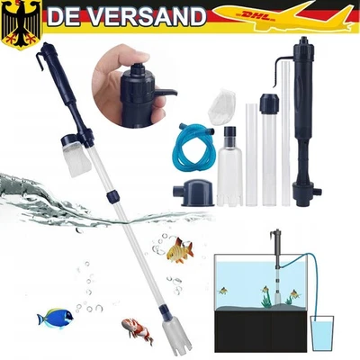 MARKENLOS Elektrischer Aquarium Staubsauger Kiesreiniger Einstellbar Automatisch reiniger