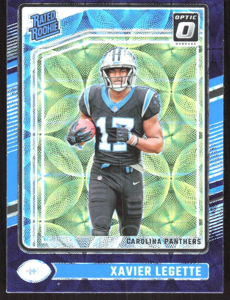 2666J 2024 Donruss Optic #299 Xavier Legette Purple Scope