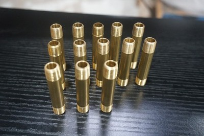 Aeroquip 3328X2 1/8''X2'' MPT BRASS PIPE NIPPLE, Free Shipping, 13 Pieces