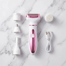 4-in-1 Electric Razor for Women Facial Body Hair Remover Shaver Trimmer Kit