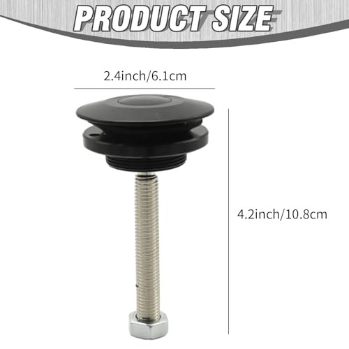  2Pcs 2.36in/62mm Quick Latch Hood Pins, Universal Aluminum Alloy Hood Pin  - Picture 3 of 8