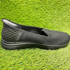 Skechers On The Go Flex-Clover Womens Size 10 Black Casual Walking Slip-On Shoes