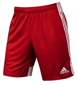 adidas red soccer shorts