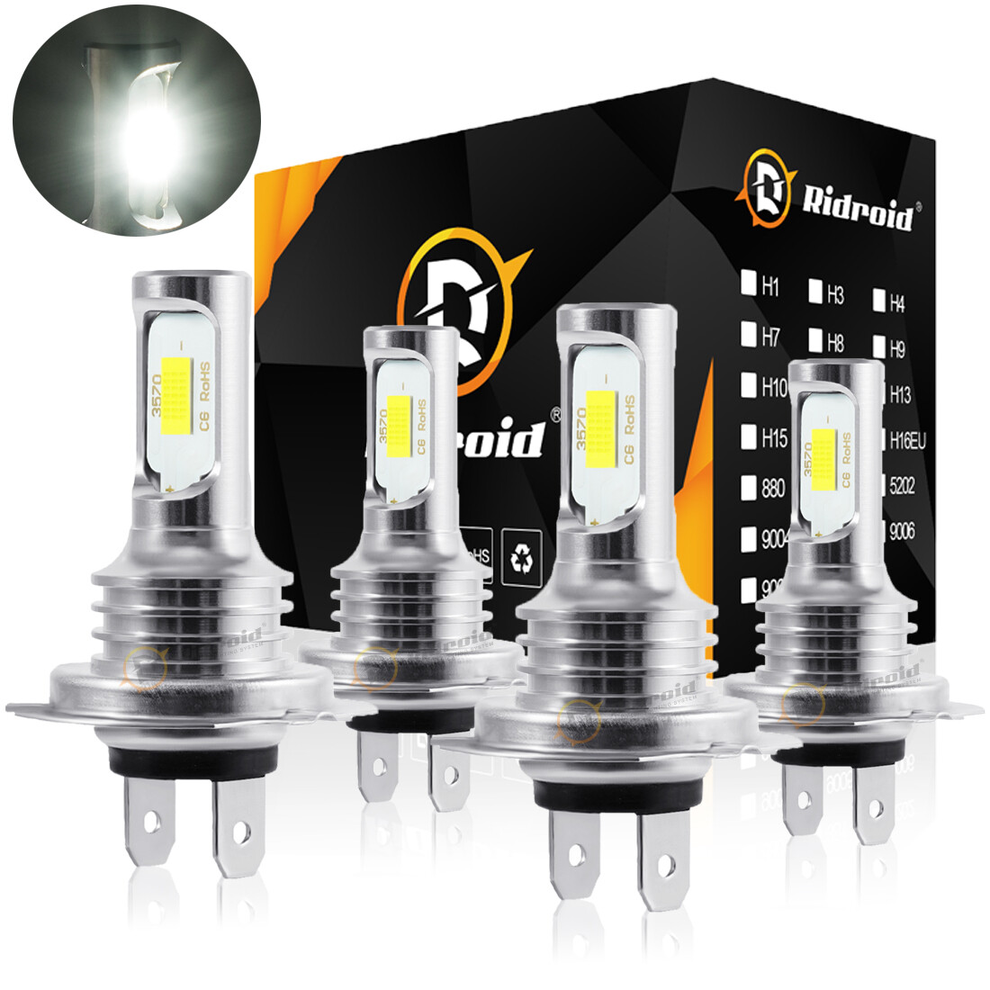 Ampoule H7 Led 2023 Améliorée Phare pour Voiture et Moto, CSP 100W Ampoule H7 Led 2023 Améliorée Phare pour Voiture et Moto, CSP 100W