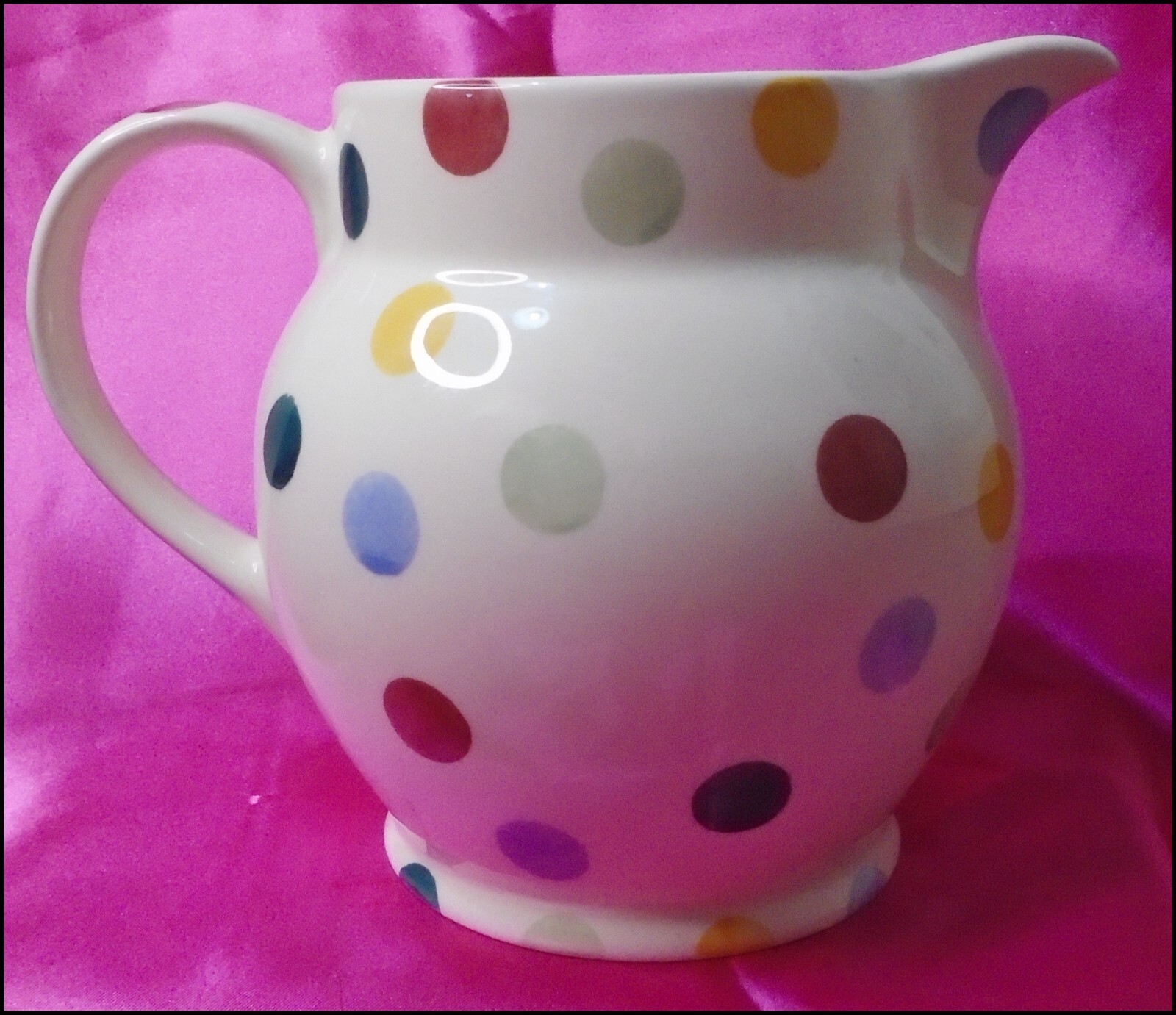 EMMA BRIDGEWATER jug Polka Dot 1.5 pint jug great condition eBay