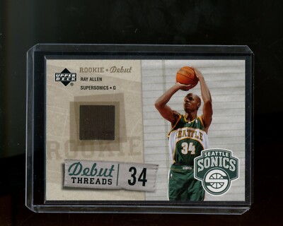2005-06 Upper Deck Rookie Debut Threads #RA Ray Allen Warm-up Patch