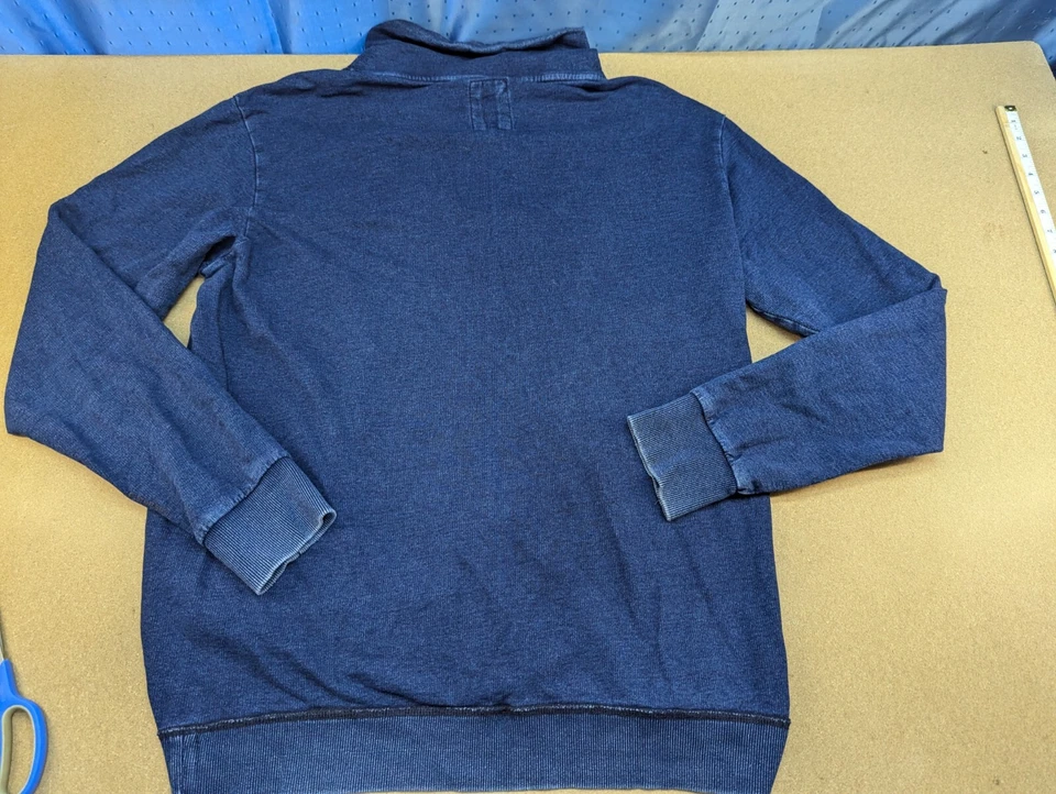 Suéter G-Star Raw Omaros Aero para Hombres Talla XL Denim Azul Índigo Cuello Tortuga Algodón Foto 2 de 4