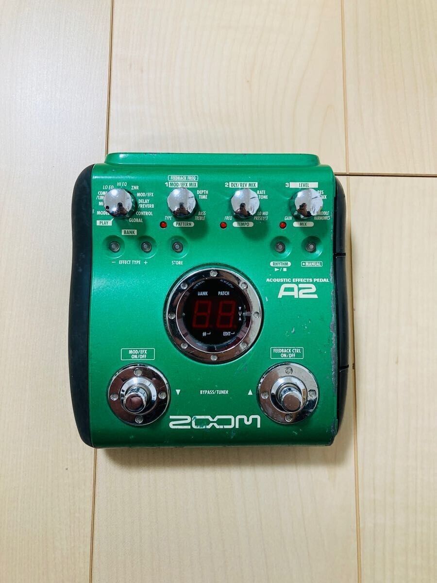 Zoom A2 Acoustic Effects Pedal Multi-Effects Digital Processor Green Japan | eBay