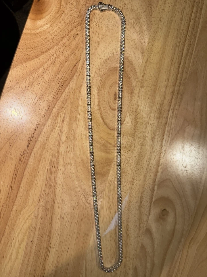 Collar de tenis de diamantes para hombre - EL ORO Foto 3 de 4